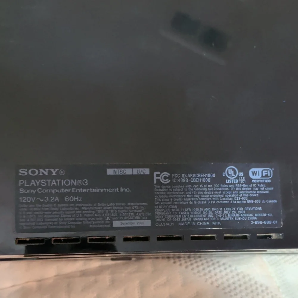 Sony PS 3 Console OG Fat Edition